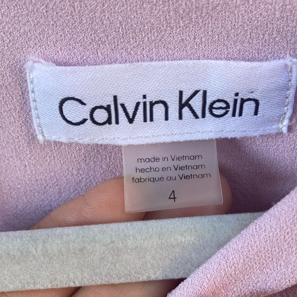 Calvin Klein Asymmetrical Ruched Midi Dress - Picture 2 of 13